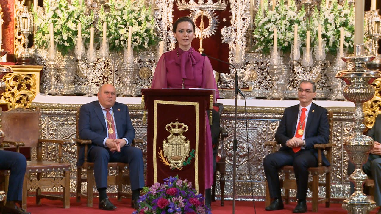 HERMANDAD DE LA SOLEDAD. XXXVIII PREGON. Dña. Alicia Aguas-Santas Muñoz Martínez.