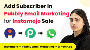 How to Add Subscriber in Pabbly Email Marketing & Send WhatsApp Message for Instamojo Sale