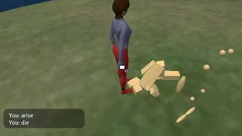 More ragdoll experiments with 3Di OpenSim and ODE