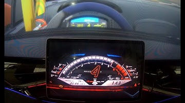 RealDash Customizable Lamborghini Instrument Cluster Display