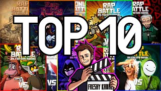 Top 10 Freshy Kanal Rap Battles 2022