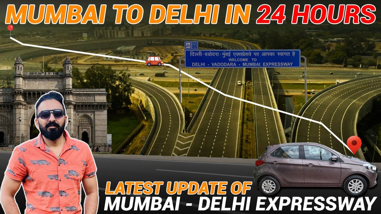 MUMBAI TO DELHI IN 24 Hours NON STOP via DELHI MUMBAI EXPRESSWAY in car Tata Tiago