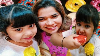 डोनट प्रेमी नात आणि सिरीयल प्रेमी आजी Donuts & Marathi Serials Vlogg by Crazy Foody Ranjita & Ovee