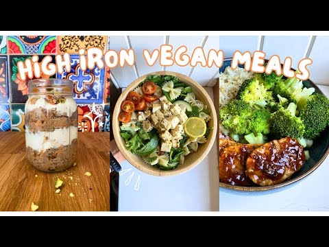 what I eat in a day HIGH IRON vegan meals edition