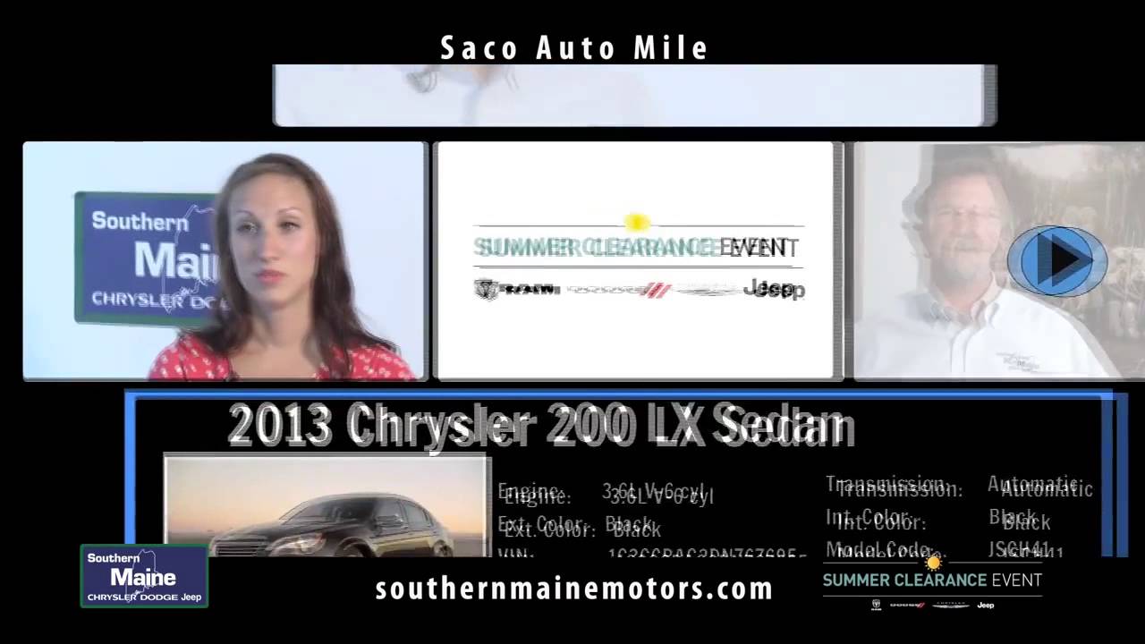 Southern Maine Motors TV Ad July 2013 Saco Me Car Dealers Portland