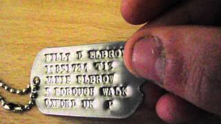 My WW2 U.S. Early War Dog Tags.