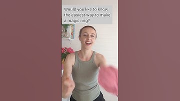 The easiest way to make a magic ring. Magic Circle Crochet Tutorial