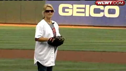 Reds React To Sheree's First Pitch