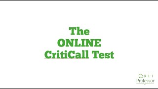 Prepare for Test Genius: the Online CritiCall Test