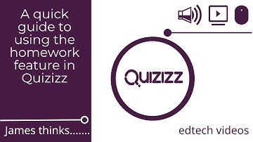 A quick guide to using the homework feature in quizizz