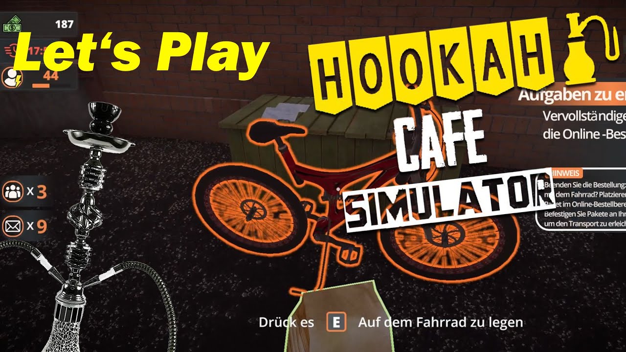 HOOKAH CAFE SIMULATOR 005 Onlinebestellungen per Fahrrad?? YouTube