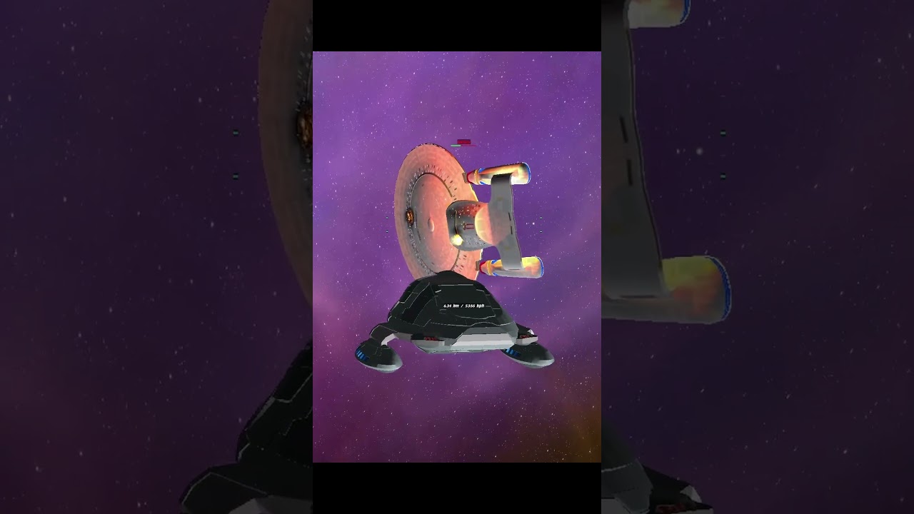 Admiral Janeway's Shuttle VS Enterprise D 