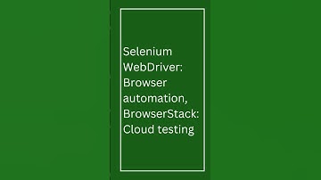 How to Automate Cross-Browser Testing Using Selenium #ai #testing #interview