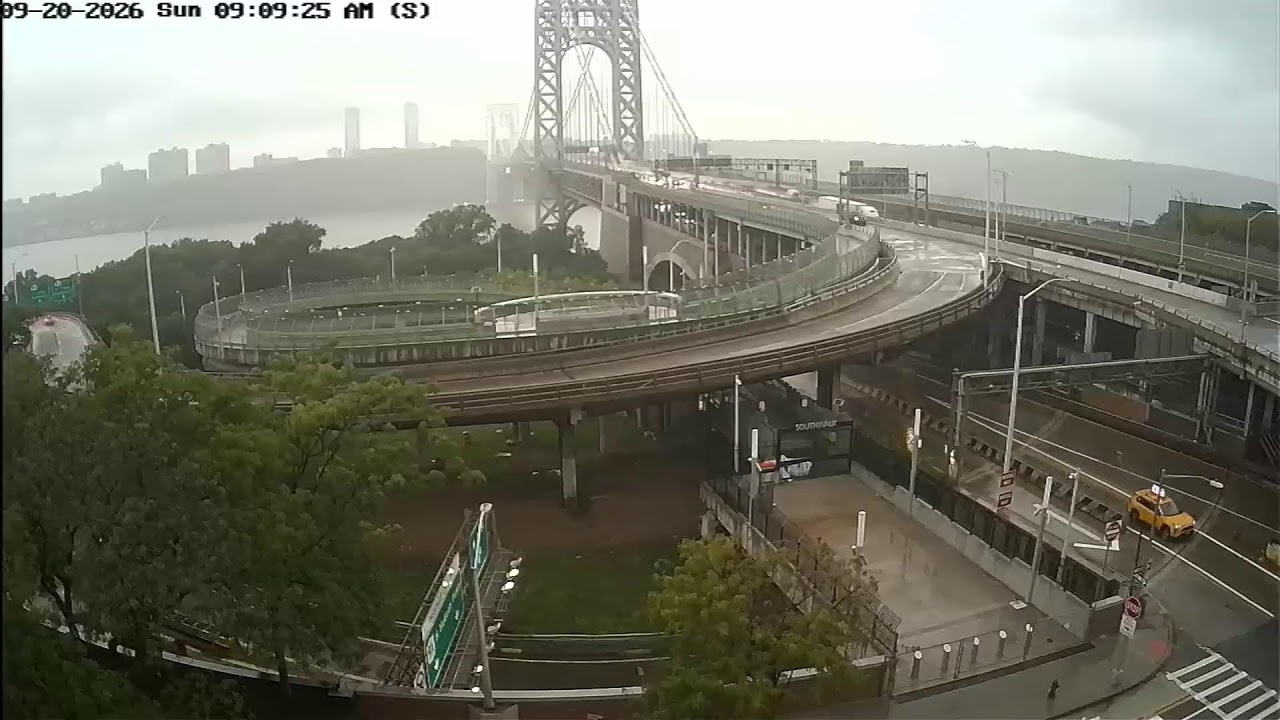 George Washington Bridge Live Camera - NYC Side live camera thumbnail