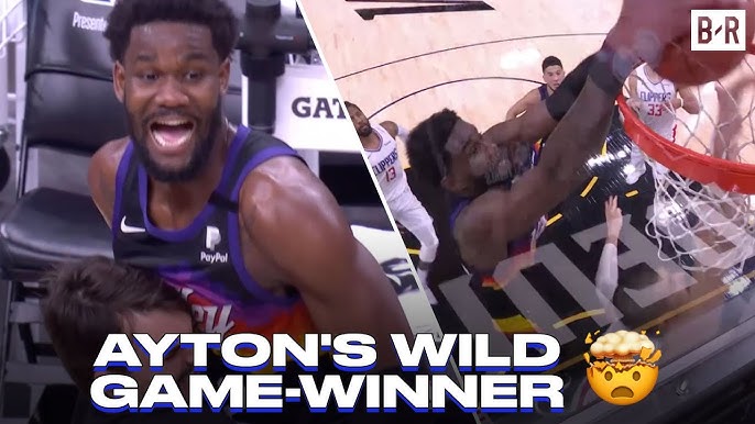 Suns vs. Clippers Game 2 video: Deandre Ayton slams home buzzer-beater with  0.8 seconds left for win - DraftKings Network