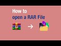 Comment ouvrir un fichier rar  winrar vido
