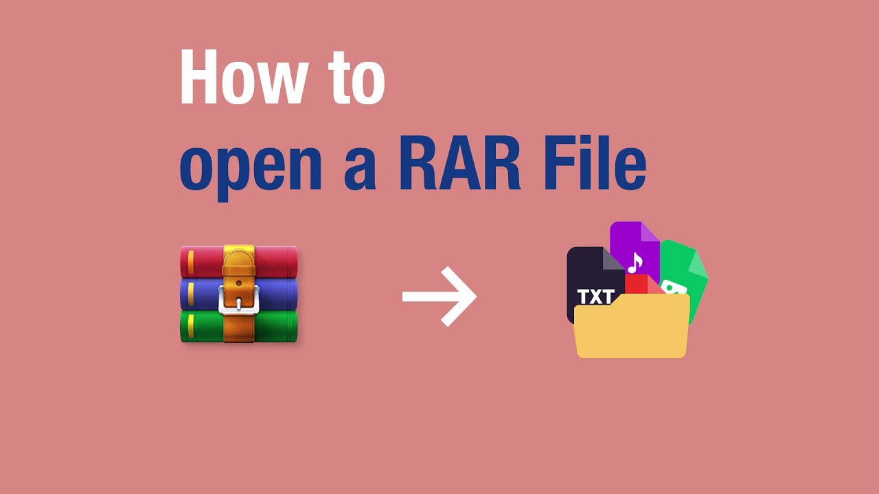 How to open a RAR File   WinRAR Video