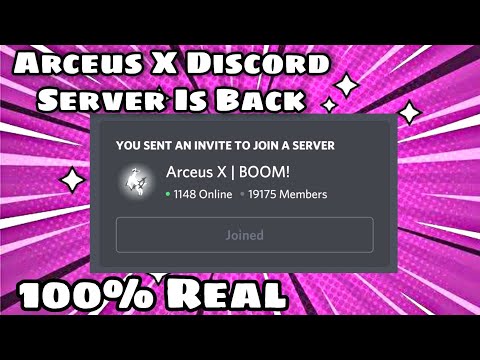 Arceus X on X: New Discord server officially opened!