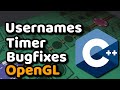 Coding a Username System in OpenGL C++ [Devlog 12]