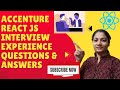 #Accenture ReactJs Interview | ReactJs &amp; Javascript #reactinterviewquestions #accenture #reactjs