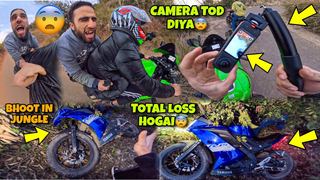 Wahid First Time on Superbike😨 Haunted Jungle me Bhoot ? Camera Tod diya😨💔