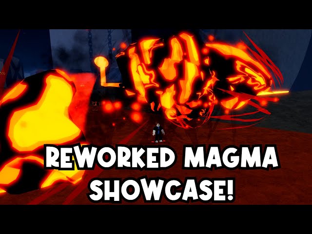 REWORK: Magma Fruit Showcase in Blox Fruits (ROBLOX) 