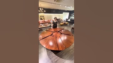 Multifunctional rotating deformed dining table #furniture #rotating dining table #deformed dining ta