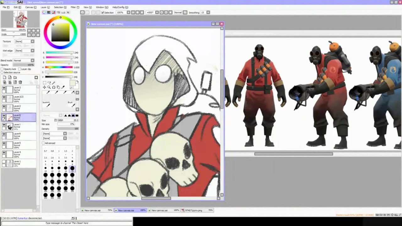 Pyro Speedpaint - YouTube