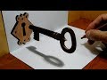 3D Trick Art on Paper, The Old Key