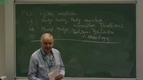 KAHW01 | Prof. Anthony Scholl | Algebraic Cycles and Hodge Theory I