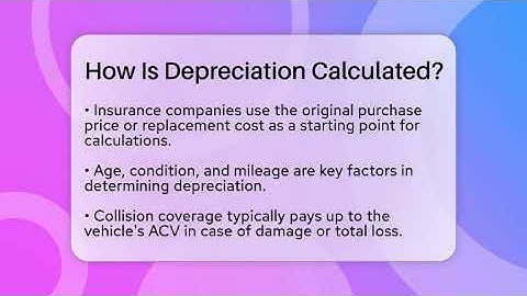How Is Depreciation Calculated? - Auto Coverage Explained