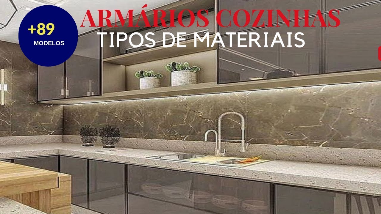 Armário de cozinha: Os 5 Principais Tipos de Acabamentos - YouTube