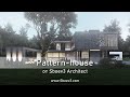 Проект современного дома с уникальным фасадом. Индивидуальный, стильный дизайн. Pattern house.