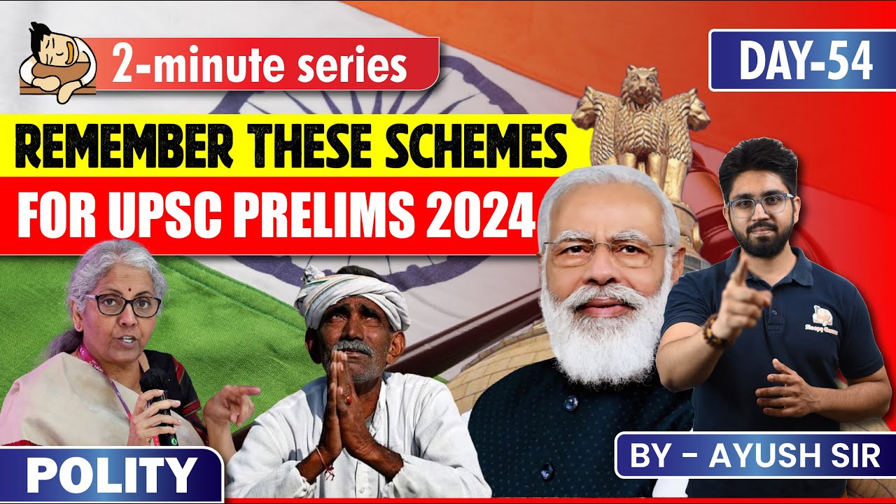 Important schemes for UPSC prelims 2024 || Sleepy Classes - YouTube