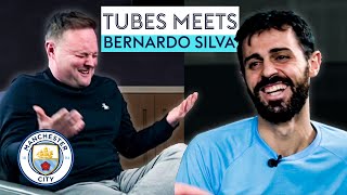 'Your dog is called John? After John Stones?!' 🤣 | Tubes meets Bernardo Silva