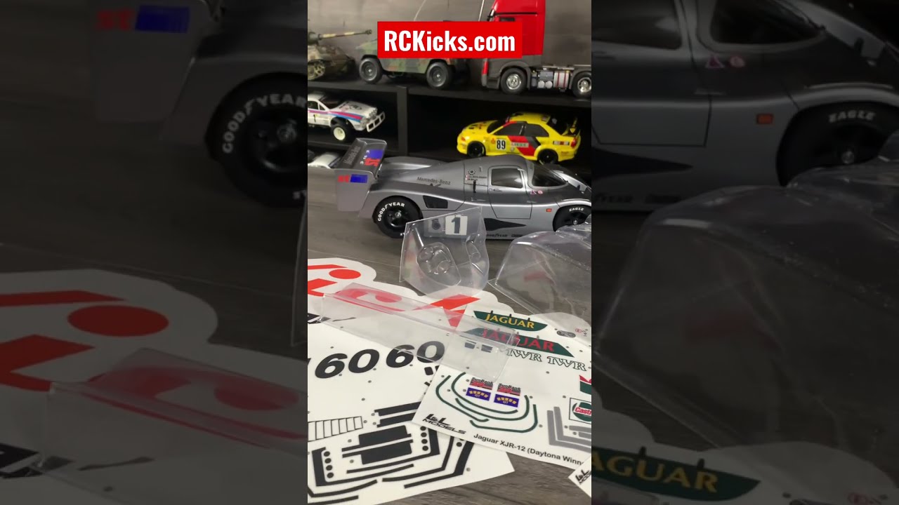 タミヤラジコンボディ　ジャガー　XJR-12 デイトナ優勝車 Tamiya Jaguar XJR-12 Daytona Winner group C - YouTube
