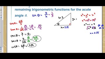 4-1 Example 2 Use One Trigonometric Value to Find Others