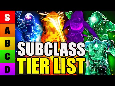 The ULTIMATE PVE Subclass Tier List (2023 Lightfall Edition) | Destiny 2