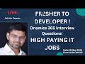 Developer Interview Questions LIVE | Career Switch Guide| Fresher to High Salary IT Job Roadmap 2026