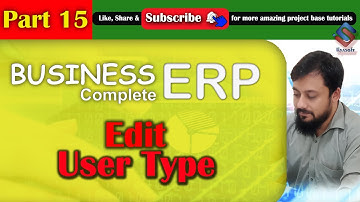 ERP Part 15 Edit User Type in ASP.NET MVC