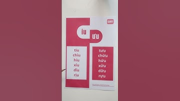 Minimal pair "IU - ƯU" in Vietnamese #svff #svffvn #learnvietnamese #hoctiengviet