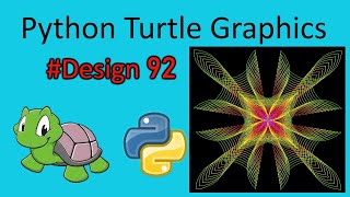 python turtle graphics tutorial || #design92  || Python graphics