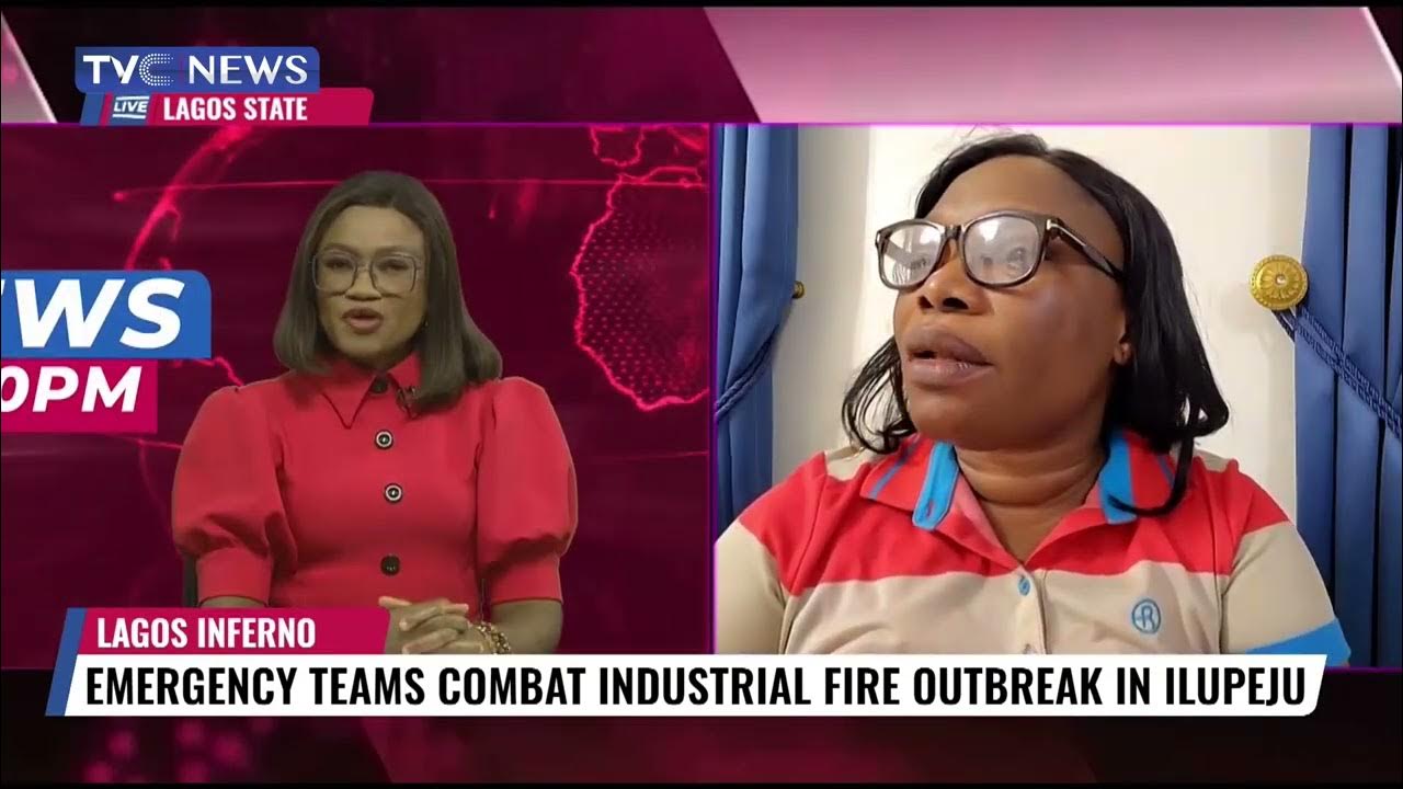Emergency Teams Combat Industrial Fire Outbreak In Ilupeju