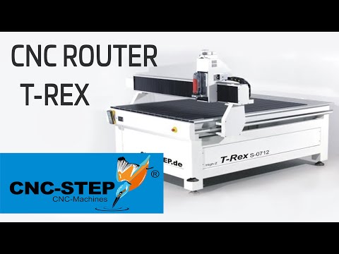 CNC Route T-Rex - high speed 3 axis simultaneous simulation