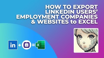 LINKEDIN PROFILE to WEBSITE FINDER | EXPORT USER EMPLOYMENT COMPANIES | LINKEDIN SCRIPT for WEBSITE