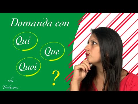 Qui que quoi? Pronomi interrogativi in francese