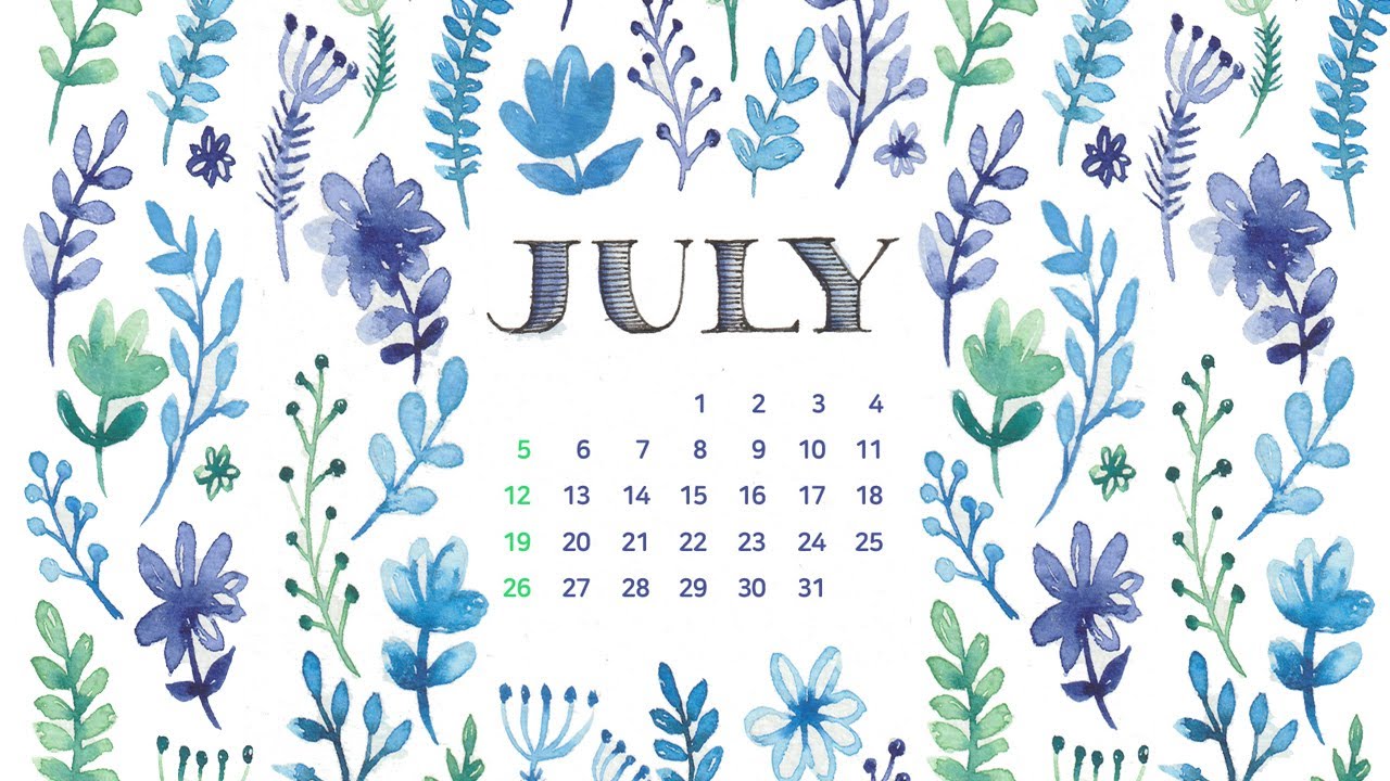  Update New  핸드폰 7월 달력 배경화면 무료다운로드 Mobile wallpaper July 2020 calendar Free download