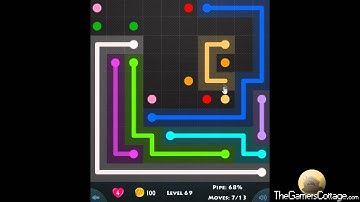 Flow Game Level - 609 [10x10] Mania Connect the Dots