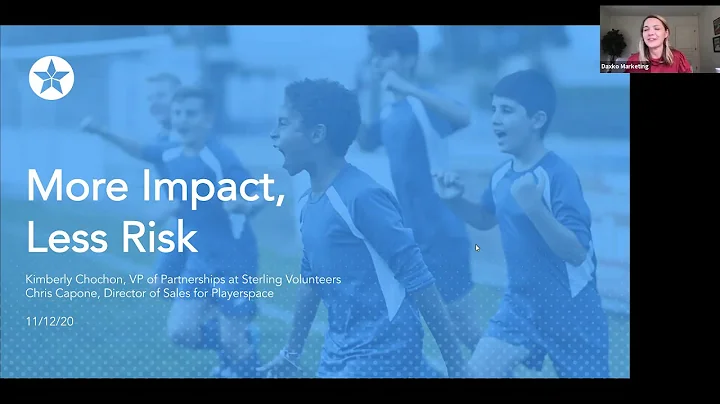 More Impact, Less Risk:  Playerspace + Sterling Volunteers Partnership