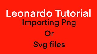 PNG or SVG Import into Leonardo (Siser cutter software) screenshot 5